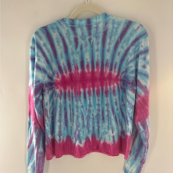 MAD Engine Skittles Tie-Dye Long Sleeve Shirt - Blue and Pink - Picture 4 of 8